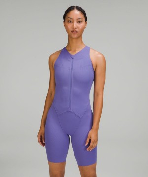 Body Lululemon SenseKnit Correr One-Piece Mujer Indigo Chile | 637WLHBEI