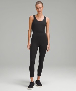 Body Lululemon Wunder Train 25" Mujer Negras Chile | 540LERNDW