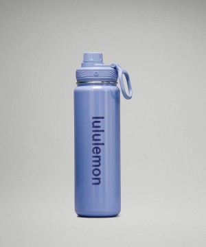 Botellas de Agua Lululemon Back to Life Deporte Bottle 24oz Shine Mujer Azules Beige Chile | 527AHJNUF