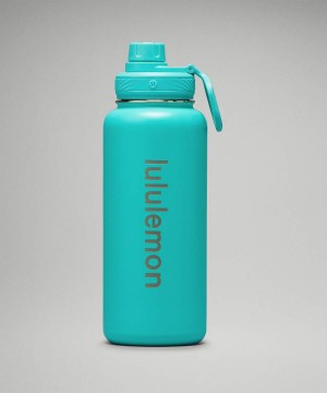 Botellas de Agua Lululemon Back to Life Deporte Bottle 32oz Mujer Turquesa Chile | 960SCNVOF