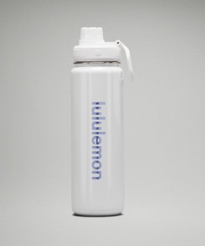 Botellas de Agua Lululemon Back to Life Deporte Bottle 24oz Shine Mujer Blancas Chile | 491BGQFEX