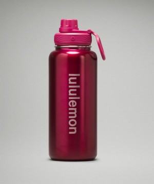 Botellas de Agua Lululemon Back to Life Deporte Bottle 32oz Shine Mujer Moradas Chile | 923LHXCES