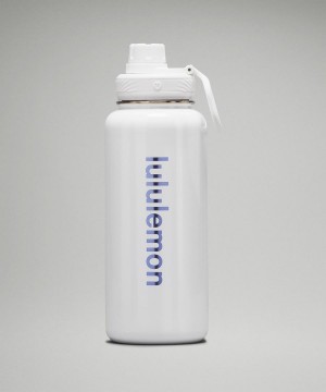 Botellas de Agua Lululemon Back to Life Deporte Bottle 32oz Shine Mujer Blancas Chile | 180JAWZDX