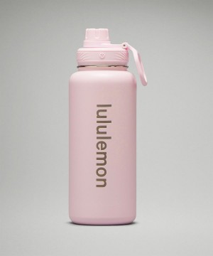 Botellas de Agua Lululemon Back to Life Deporte Bottle 32oz Mujer Rosas Chile | 724CBGEWR
