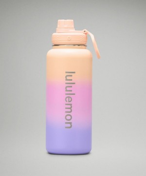 Botellas de Agua Lululemon Back to Life Deporte Bottle 32oz Mujer Coral Moradas Moradas Chile | 072BSWEIL