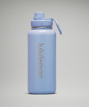 Botellas de Agua Lululemon Back to Life Deporte Bottle 32oz Mujer Azules Beige Chile | 921NDAKFI