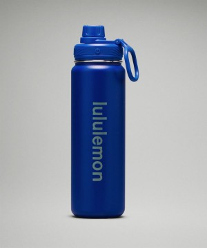 Botellas de Agua Lululemon Back to Life Deporte Bottle 24oz Mujer Azules Chile | 184CFXEZO