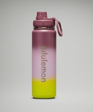 Botellas de Agua Lululemon Back to Life Deporte Bottle 24oz Mujer Moradas Moradas Verde Claro Moradas Chile | 098CSBUDO