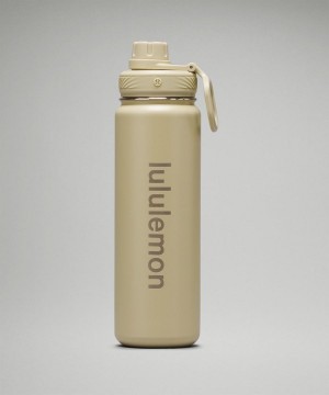 Botellas de Agua Lululemon Back to Life Deporte Bottle 24oz Mujer Kaki Chile | 086DNMIJR