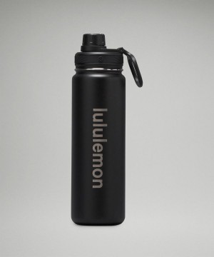 Botellas de Agua Lululemon Back to Life Deporte Bottle 24oz Mujer Negras Chile | 096BRLWEH