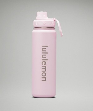 Botellas de Agua Lululemon Back to Life Deporte Bottle 24oz Mujer Rosas Chile | 748JZCHEK