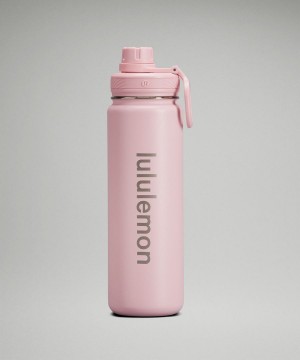 Botellas de Agua Lululemon Back to Life Deporte Bottle 24oz Mujer Rosas Blancas Chile | 425UTHWGI