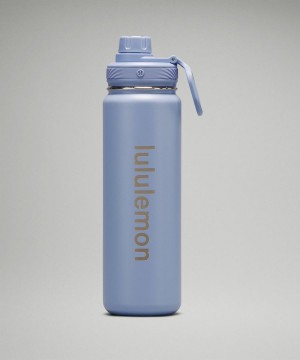 Botellas de Agua Lululemon Back to Life Deporte Bottle 24oz Mujer Azules Beige Chile | 764RVWSZO