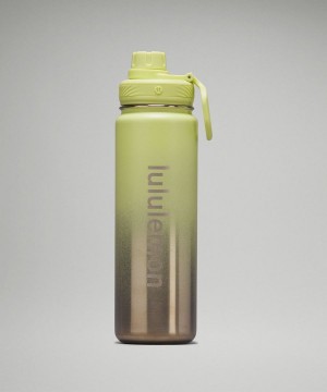Botellas de Agua Lululemon Back to Life Deporte Bottle 24oz Shine Mujer Gris Chile | 986ZNGTPU