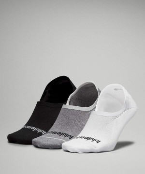Calcetines Lululemon Daily Stride Comodidad No-Show 3 Pack Hombre Blancas Gris Negras Chile | 978UHAMIY