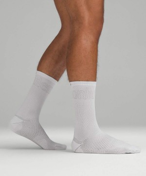 Calcetines Lululemon MacroPillow Crew Hombre Blancas Chile | 140VRANSF