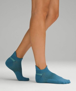 Calcetines Lululemon MacroPillow Tab Correr Medium Cushioning Mujer Negras Amarillo Chile | 194ZEYFTK
