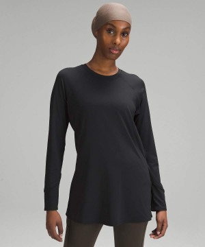 Camisa Manga Larga Lululemon Abrasion-Resistant High-Coverage Mujer Negras Chile | 831CQZMPU