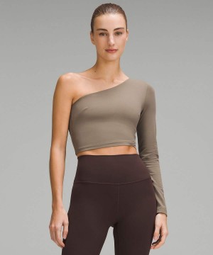 Camisa Manga Larga Lululemon Align™ Asymmetrical Mujer Gris Chile | 372SIRAOF
