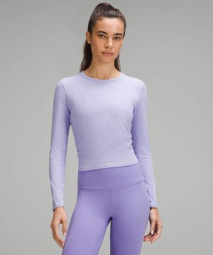 Camisa Manga Larga Lululemon All It Takes Acanalado Nulu Mujer Moradas Chile | 592FMHOCJ