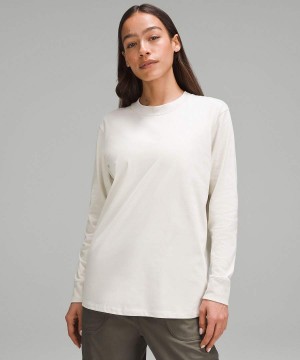 Camisa Manga Larga Lululemon All Yours Heavyweight Mujer Beige Chile | 259TJPFKH
