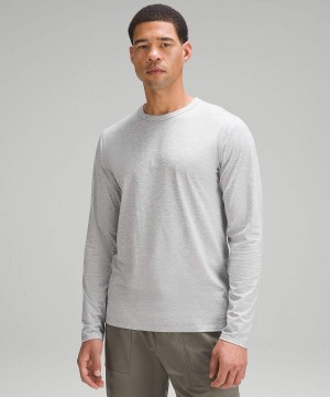 Camisa Manga Larga Lululemon Fundamental Hombre Plateadas Chile | 678EUKBGR