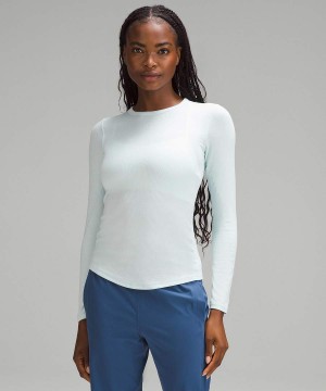 Camisa Manga Larga Lululemon Hold Tight Mujer Azules Chile | 738PFOCWD