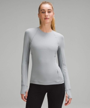 Camisa Manga Larga Lululemon It's Rulu Mujer Gris Chile | 927CTEBMV