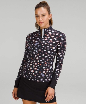 Camisa Manga Larga Lululemon Nulux Half-Zip Mujer Naranjas Multicolor Chile | 046VIQJKW