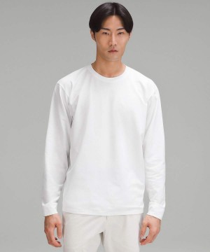 Camisa Manga Larga Lululemon Pique Oversized Hombre Blancas Chile | 094OWXUHD