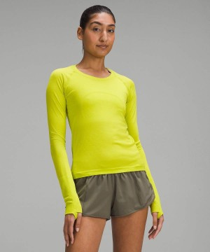 Camisa Manga Larga Lululemon Swiftly Tech 2.0 Race Length Mujer Moradas Moradas Chile | 279CFZMEL