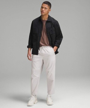 Camisa Manga Larga Lululemon lab Relaxed-Fit Snap-Front Hombre Negras Chile | 251DFVSEL