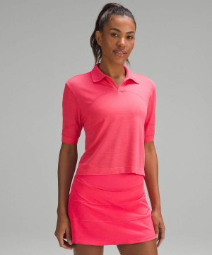 Camisa Polo Lululemon Swiftly Tech Relaxed-Fit Mujer Rojas Chile | 407JKXTPI