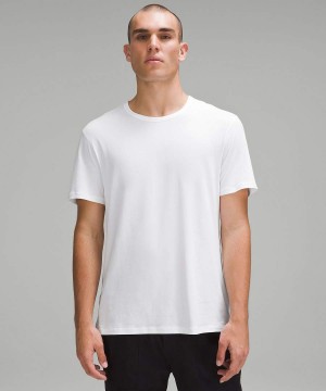 Camiseta Lululemon 5 Year Basic 2 Pack Hombre Blancas Blancas Chile | 907VNIJEQ