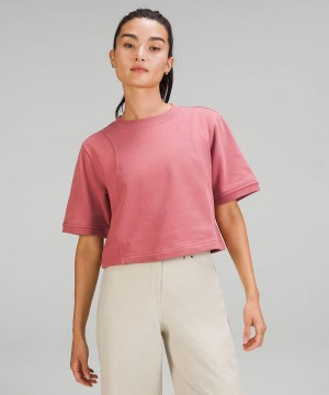 Camiseta Lululemon Algodon French Terry + Swift Mujer Rosas Chile | 238VIGWJX