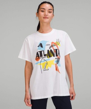 Camiseta Lululemon All Yours Algodon Atlanta Mujer Negras Chile | 538LABHJS