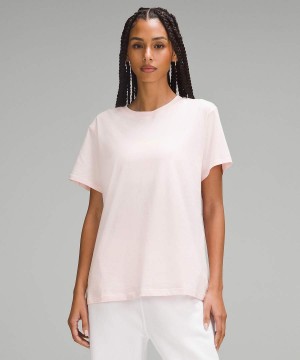 Camiseta Lululemon All Yours Algodon Mujer Rojas Claro Chile | 735HSBWXV