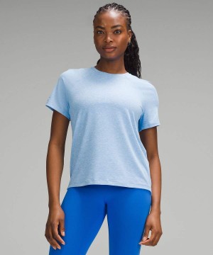 Camiseta Lululemon License to Train Classic-Fit Mujer Azules Chile | 859UGSOIF