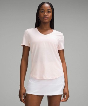 Camiseta Lululemon Love V-Neck Mujer Rojas Claro Chile | 850CRAIPJ