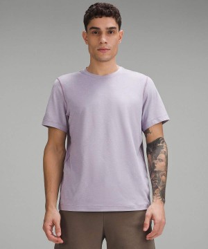 Camiseta Lululemon Soft Jersey Corta-Sleeve Hombre Moradas Moradas Chile | 439QELSMB