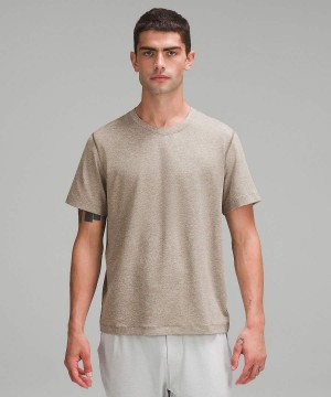Camiseta Lululemon Soft Jersey Corta-Sleeve Hombre Beige Chile | 259SETBYQ