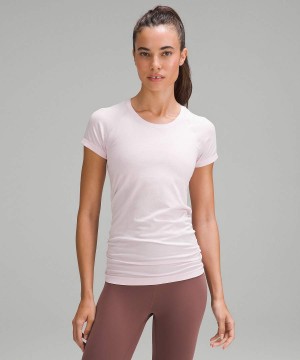 Camiseta Lululemon Swiftly Tech Corta-Sleeve 2.0 Mujer Rosas Rosas Chile | 415TGNEZW