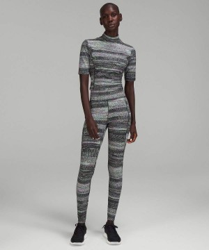 Camiseta Lululemon lab Jacquard Mock Neck Mujer Multicolor Chile | 453PGZRMU