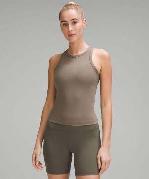 Camiseta sin Manga Lululemon Align™ Cintura-Length Racerback Mujer Gris Chile | 239OXVZSU