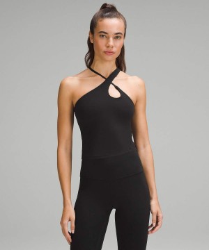 Camiseta sin Manga Lululemon Align™ Cross-Correa Mujer Negras Chile | 182GWTXMU