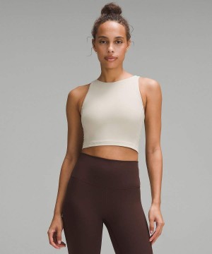Camiseta sin Manga Lululemon Align™ High-Neck Mujer Beige Chile | 425FGUWOC
