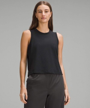 Camiseta sin Manga Lululemon Classic-Fit Algodon-Blend Mujer Negras Chile | 692YTIONM