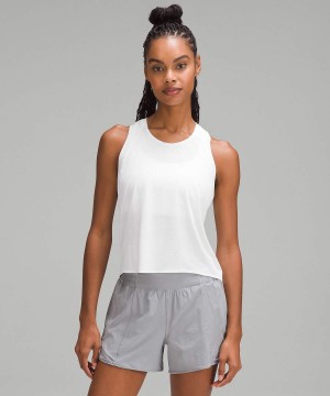 Camiseta sin Manga Lululemon Fast and Free Race Length Mujer Blancas Chile | 140OTZRQH