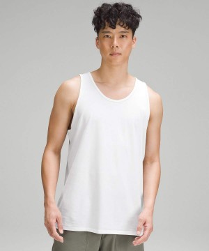 Camiseta sin Manga Lululemon Fundamental Hombre Blancas Chile | 628UPLXNE