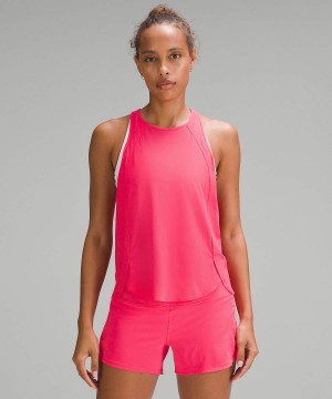 Camiseta sin Manga Lululemon High-Ventilation Correr Mujer Rojas Chile | 370DYFMZN